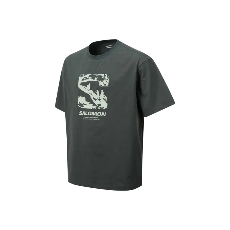 SALOMON T Shirt Unisex Dark Green-2