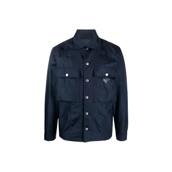 PRADA Jackets Men Marine Blue