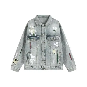 NBNO Denim Jackets Unisex Blue