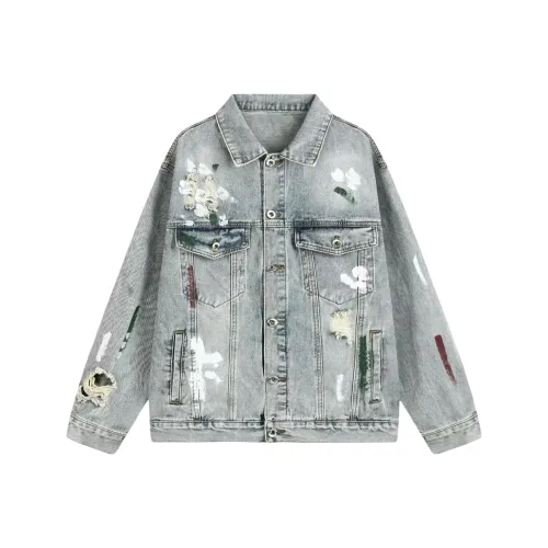 NBNO Denim Jackets Unisex Blue