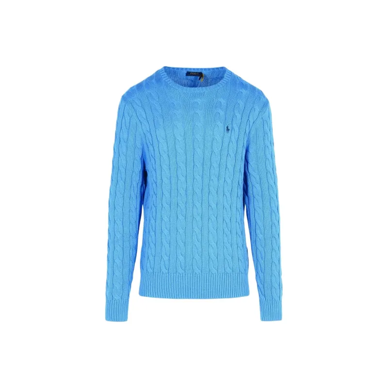 Polo Ralph Lauren Logo Embroidered Cable Knit Jumper-0