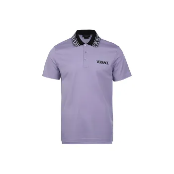 VERSACE SS22 Polo Shirt Men's Light Purple