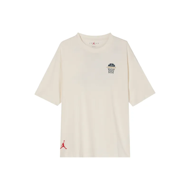Jordan T-Shirt Men's Light Ivory White-0
