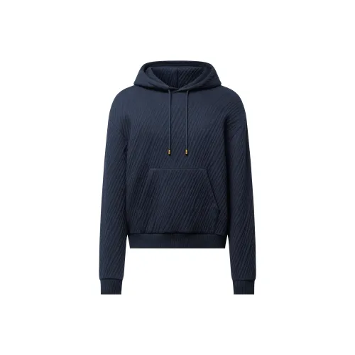 LOUIS VUITTON Textured Jacquard Jersey Hoodie