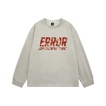 Qnxeey Sweatshirt Unisex Mecha Silver
