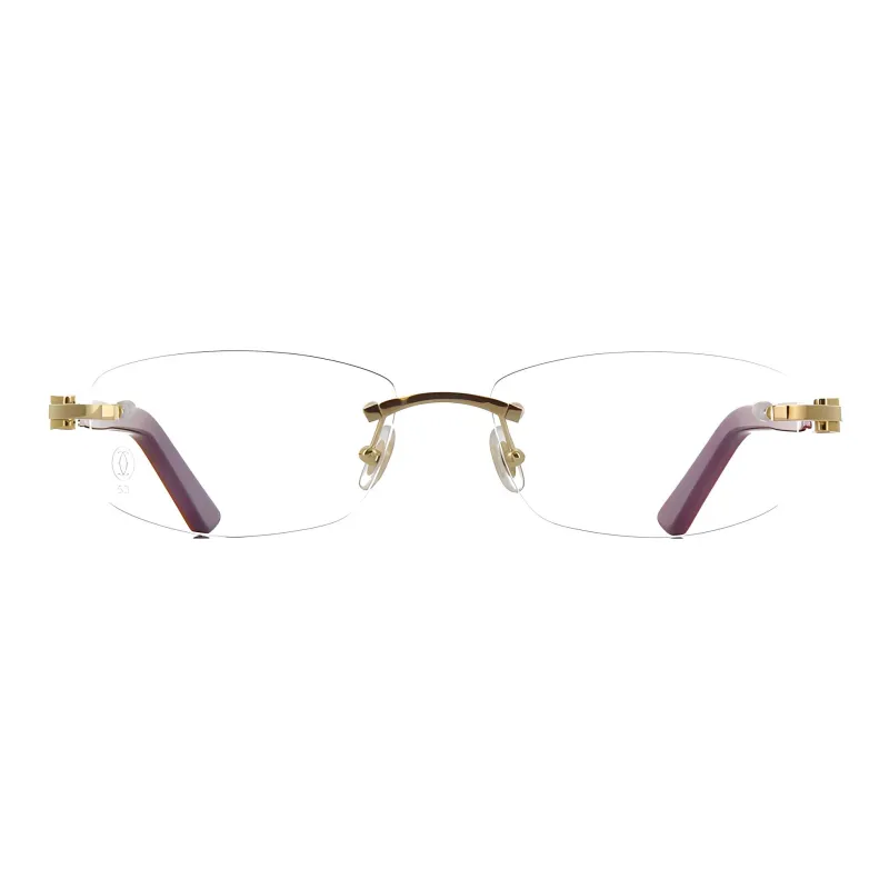 Cartier Rimless Oval Shape Glasses-2