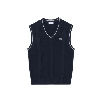 LACOSTE Tank Tops Men's Marine Blue