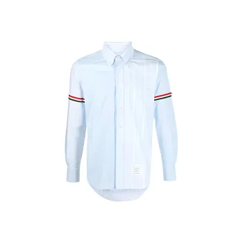 THOM BROWNE Shirts Men Light Blue