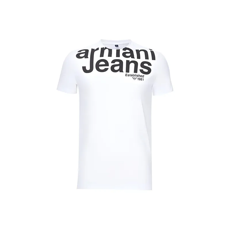 ARMANI JEANS T Shirts Men White-0