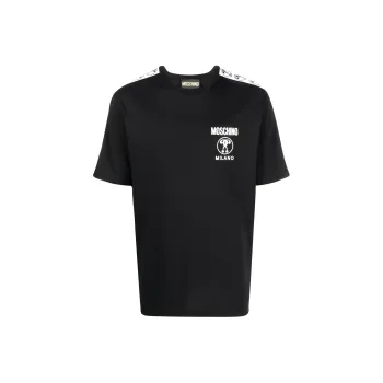 MOSCHINO Logo Printed Crewneck T Shirt