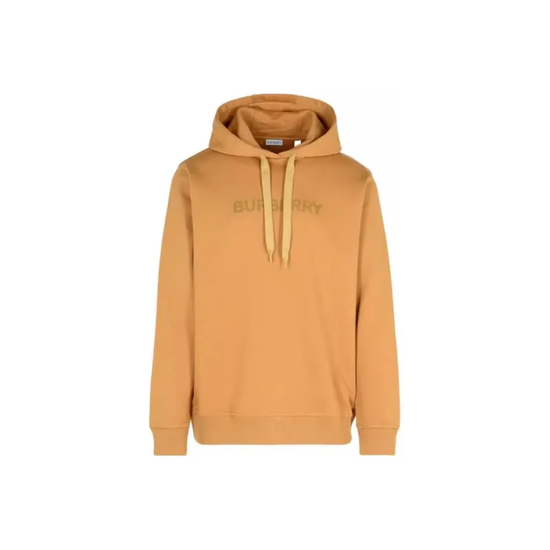Burberry Logo Printed Drawstring Hoodie-0