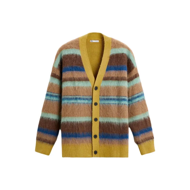 ZARA Knitwear Men Yellow-0
