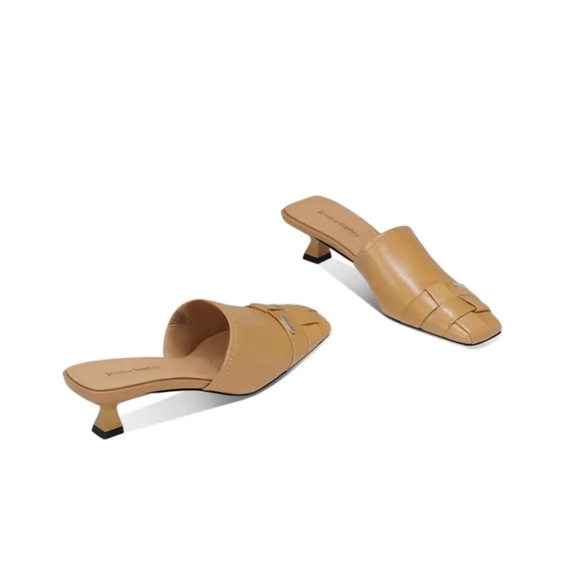 JESSICA SOPHIA Rubber Sole Metal Abrasion Resistant Slip Resistant Closed Toe Slippers Women's-2