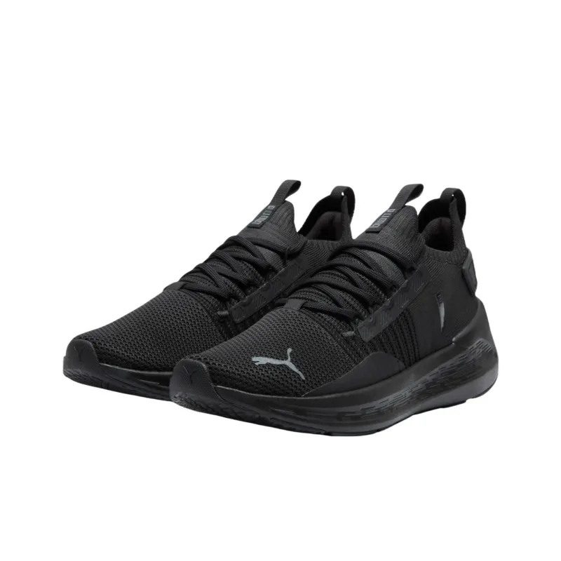 PUMA SOFTRIDE Symmetry Fuzion Anti Slip Wear Resistant Low Top Casual Running Shoes Men's Black-2