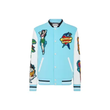 PHILIPP PLEIN Hawaii Varsity Bomber Jacket