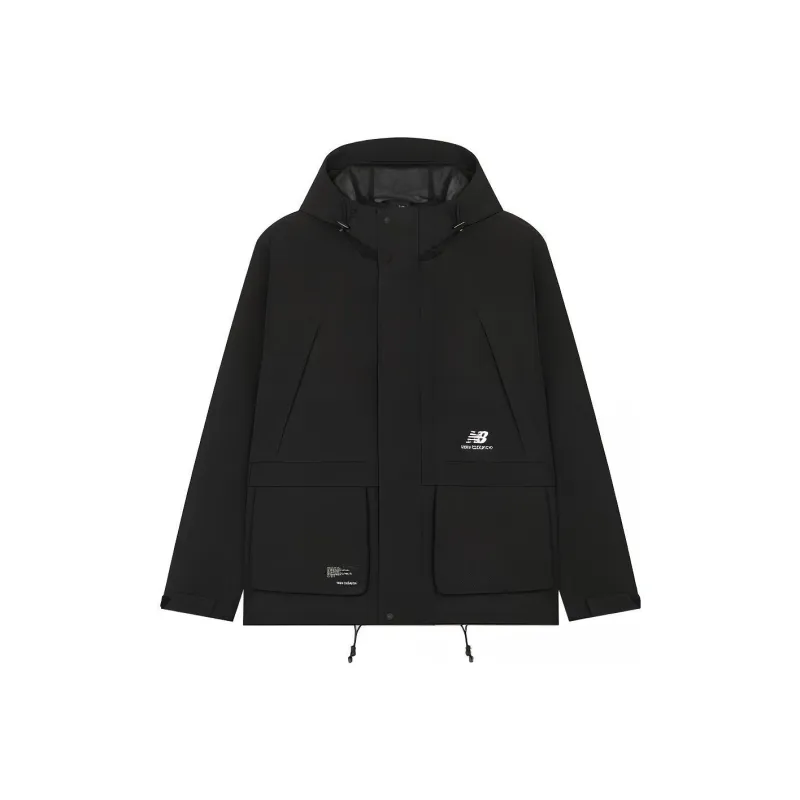 New Balance Jackets Men Black-0