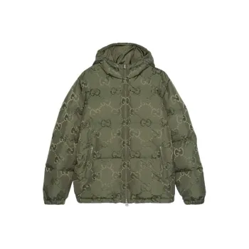 GUCCI Jumbo Gg Nylon Canvas Goose Down Jacket