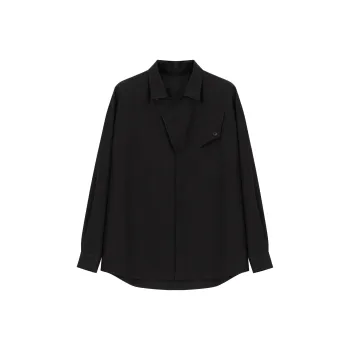 SAME FLOW Couple Shirt Men's Black