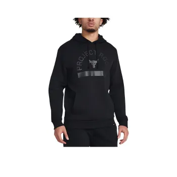 Under Armour UA Project Rock Rival Sweatshirt Men's Black