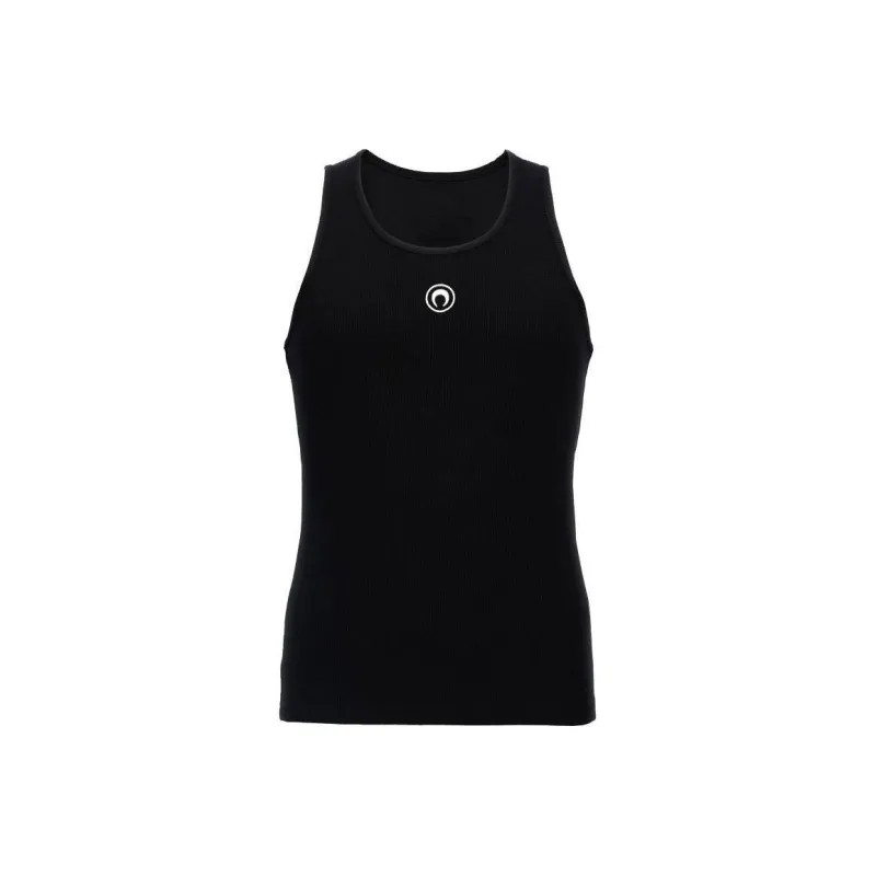 Marine Serre Moon Logo Embroidered Ribbed Tank Top-0