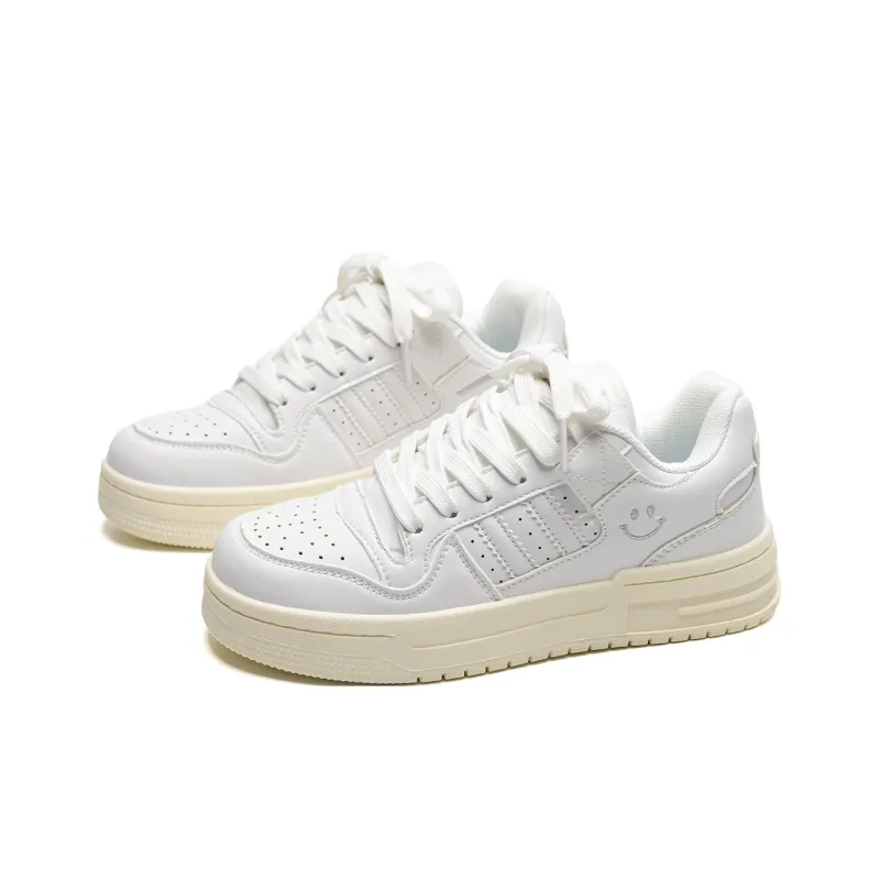 ABCIO Slip Resistant, Waterproof, Lightweight, Height Increasing Low Top Skateboard Shoes Unisex White Box-8