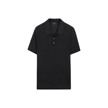 Massimo Dutti Polo Shirt Men's Marine Blue