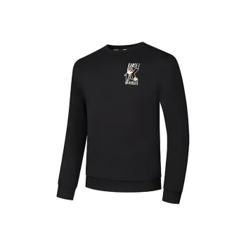 QIAODAN x QIANGFENGCHUIFU IP LIANMINGKUAN Sweatshirt Men's Black