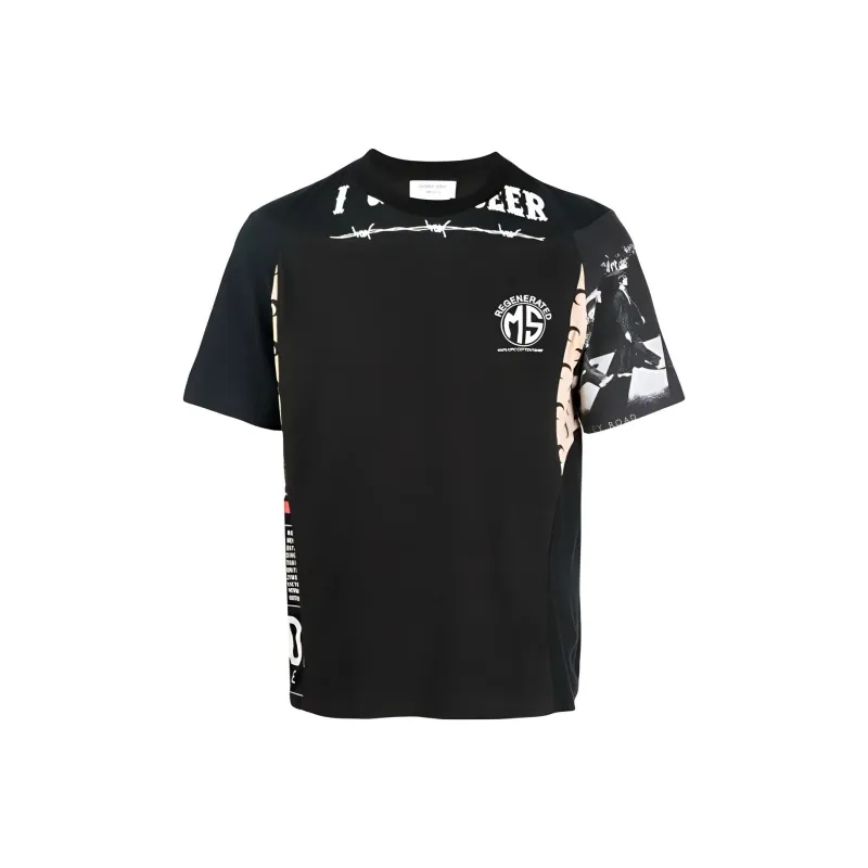 marine serre Regenerated Graphic-print T-shirt-0