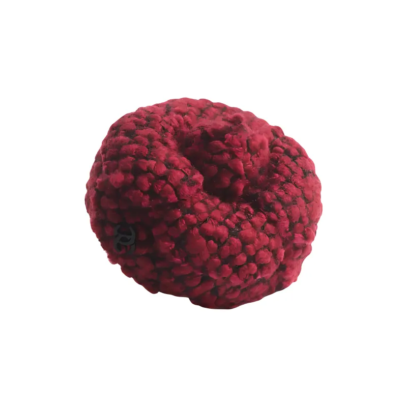 CHANEL Silk Brooches Unisex Red-2