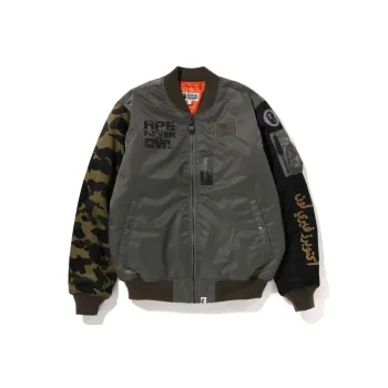 A BATHING APE X Ovo Loose Fit MA 1 Jacket