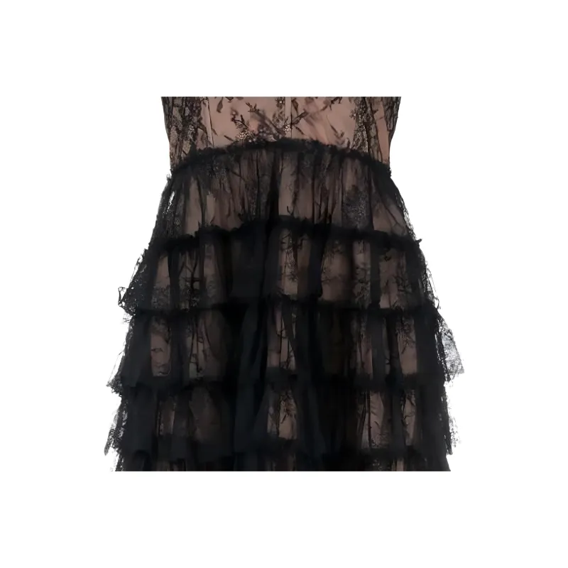 Twinset Ruffled Chantilly lace Maxi Dress-5