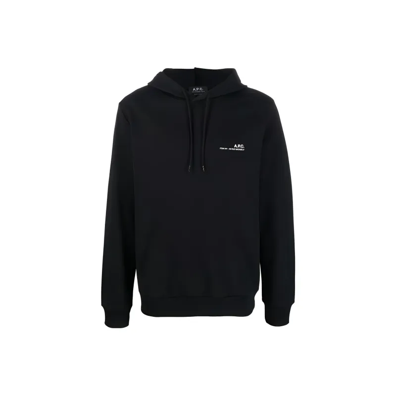 A.P.C Logo Printed Drawstring Hoodie-0