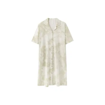 XISHE Nightgown Women's Tie Dye Green