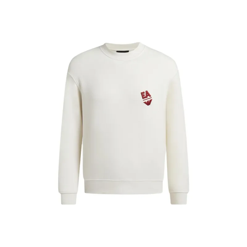 EMPORIO ARMANI Logo embroidered Cotton Sweatshirt-0