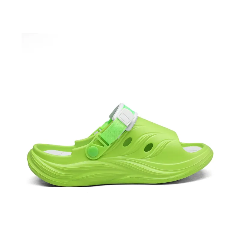 YUZHAOLIN Beach Sandals Unisex Black/Khaki/Neon Green-1