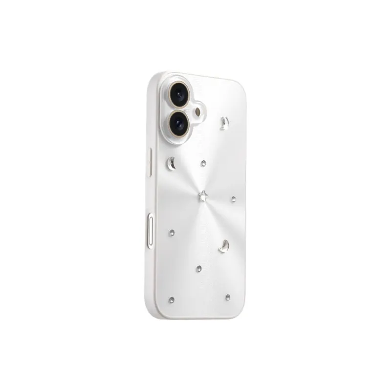 Sopi Acrylic Material Aurora 3D Effect Moon Stars Phone Cases Compatible With IPhone 16/15 Pro Max/Apple 13/14 Pro/Max-0
