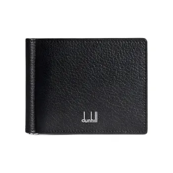 Dunhill Duke Goat Leather Wallet Men's Black