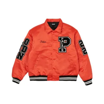 PALACE Satin Varsity Jacket
