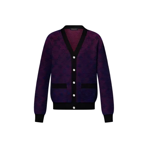 LOUIS VUITTON Optical Monogram Jacquard Cardigan
