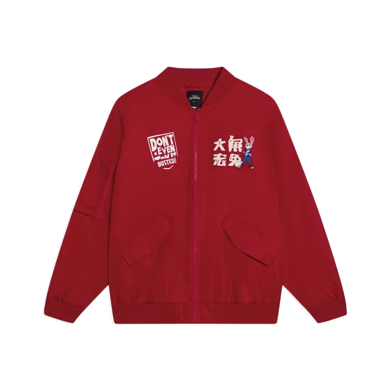 LiNing x Disney Sports Fashion Collection Jacket Unisex Agate Red-0
