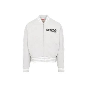 KENZO Logo print Zip up Bomber Jacket