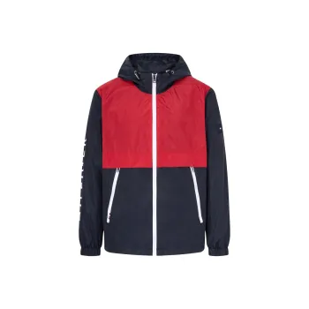 Tommy Hilfiger Unlined Jacket Coat Men's Red Blue Multicolor