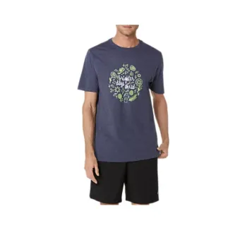 Asics BRIGHTER DAYS AHEAD T-Shirt Unisex Dark Royal Blue