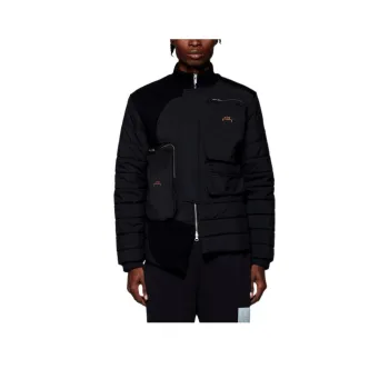 A COLD WALL* Logo print Asymmetric Padded Jacket