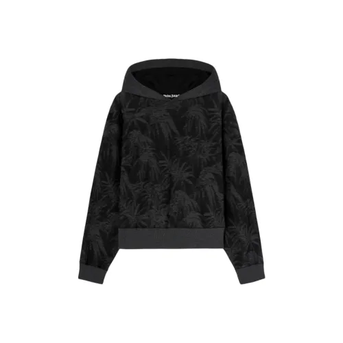 PALM ANGELS Curved logo Hoodie