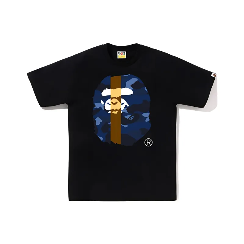A BATHING APE Color Camo Transform Big Ape Head Tee-1