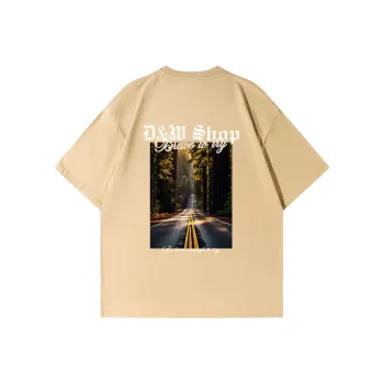D&W T Shirts Unisex Khaki