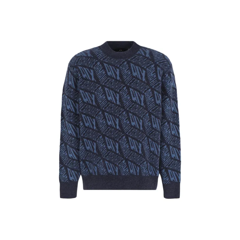 ARMANI EXCHANGEAE FW24 Knitwear Men's Marine Blue-0