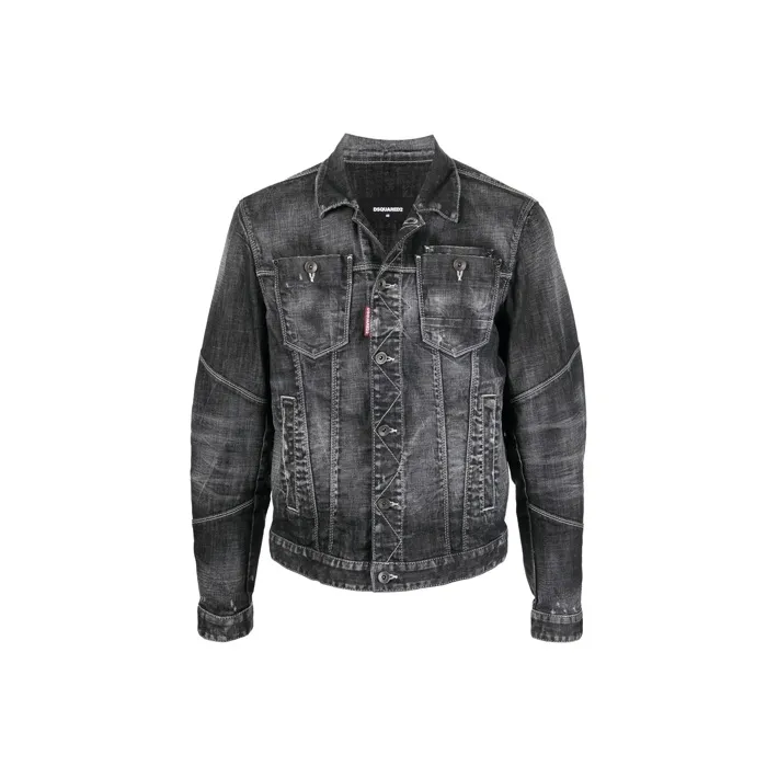 DSQUARED 2 FW22 Jackets Coats Men's Black-0