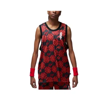 Jordan Zion Collection Mesh Tank Tops Men's Gym Red